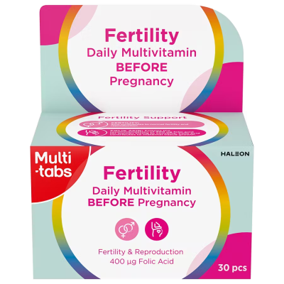 Multi-tabs Fertility daily multivitamin before pregnancy 30 tablettia