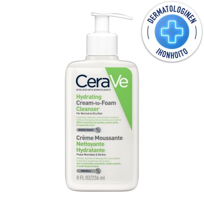 CeraVe Hydrating Cream-to-foam Cleanser puhdistustuote 236 ml