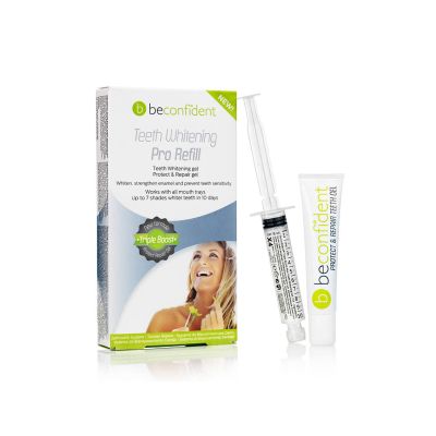 Beconfident teeth whitening pro refill, whitening gel valkaisutäyttöpaketti 1 kpl