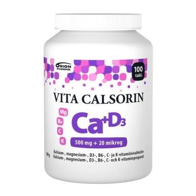 VITA-CALSORIN 500MG+20MIKROG 100 TABL