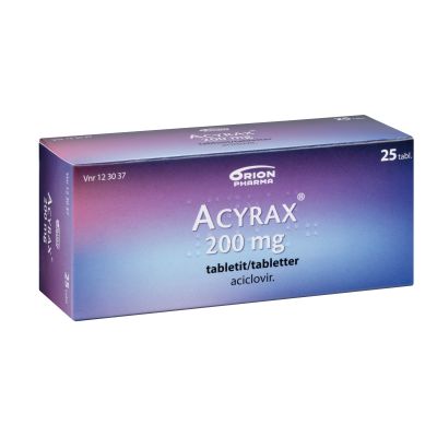 ACYRAX tabletti 200 mg 25 fol