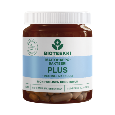 Bioteekki Maitohappobakteeri Plus kapseli 30 kpl