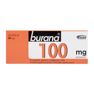 BURANA purukapseli, pehmeä 100 mg 30 fol