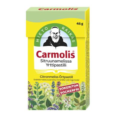 Carmolis Sitruunamelissa yrttipastilli 1x45 g 