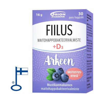 FIILUS ARKEEN + D3 MUSTIKKA 30 PURUTABL