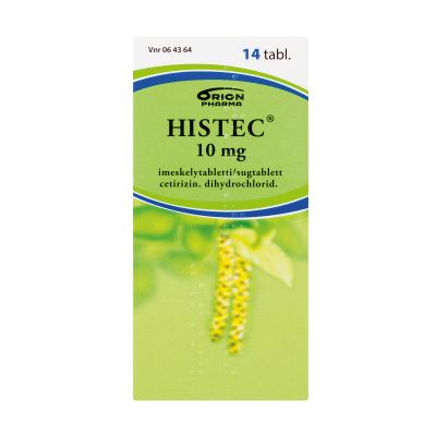 HISTEC imeskelytabletti 10 mg 14 fol