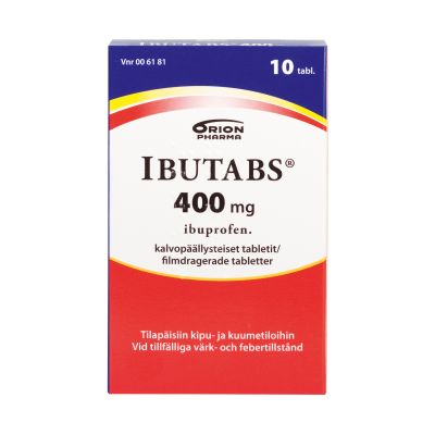 IBUTABS tabletti, kalvopäällysteinen 400 mg 10 fol