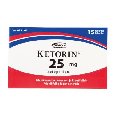 KETORIN tabletti 25 mg 15 fol