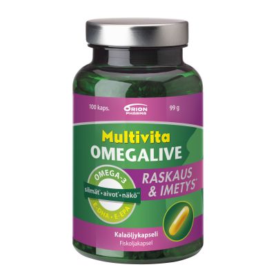 MULTIVITA OMEGALIVE RASKAUS&IMETYS 100 kaps