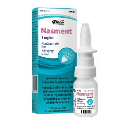 NASMENT nenäsumute, liuos 1 mg/ml sumutepumppu 10 ml