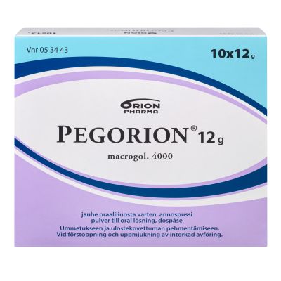 PEGORION jauhe oraaliliuosta varten, annospussi 12 g 10 x 12 g