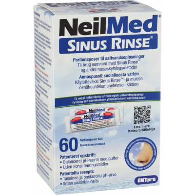 NEILMED SINUS RINSE SALT SUOLA-ANNOSPUSSI 60 KPL