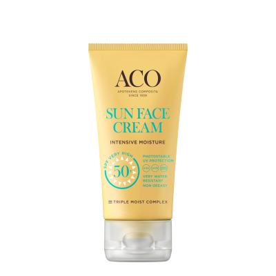 Aco Sun Face Cream SPF50+ hajusteeton 50 ml